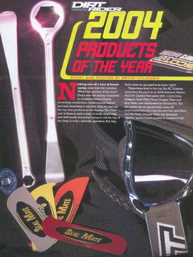Seal Mate featured in Dirt Rider Magazine cleaning fork seals!